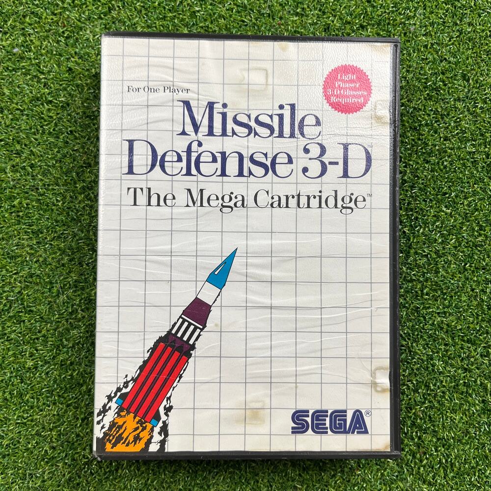 Missile Defense 3-D Sega Master System Game 1987